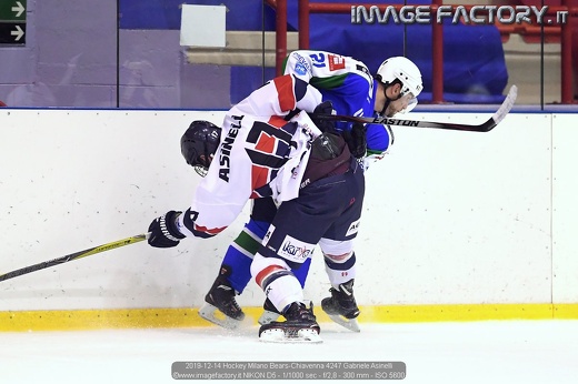 2019-12-14 Hockey Milano Bears-Chiavenna 4247 Gabriele Asinelli